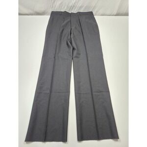VTG John Alexander Dress Pants Mens 38x36 Gray Wool Flat Front Unhemmed NWT
